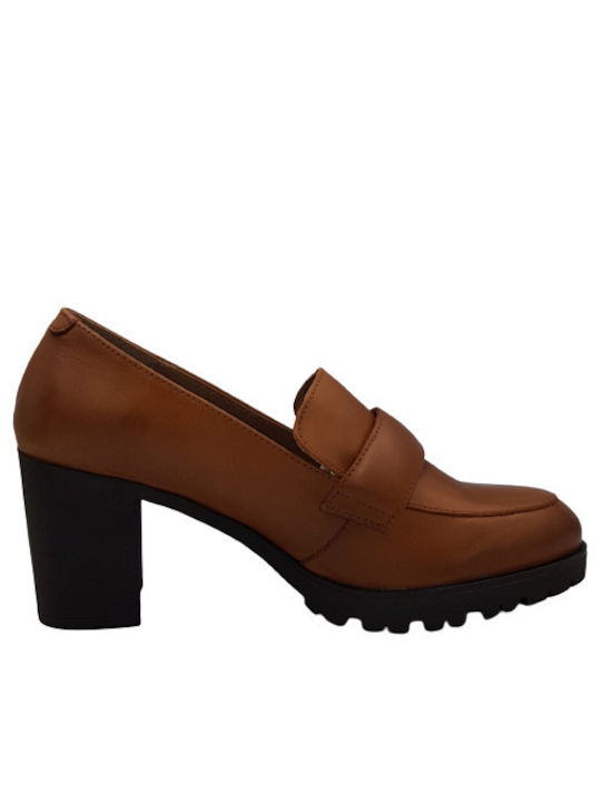 Yokono Anatomic Leather Tabac Brown Heels