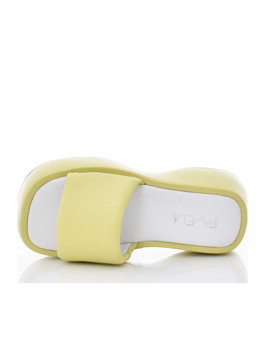 Dasia Women's Flat Sandals in Yellow Color
