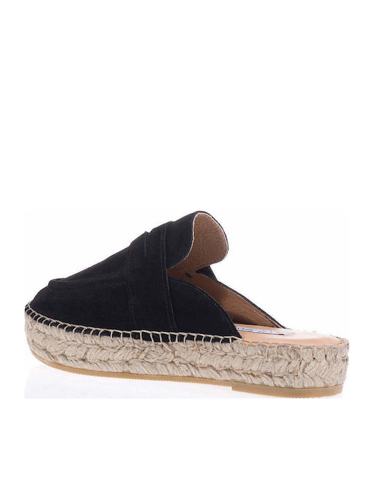 Sofia Manta Sm781 Leather Mules Black 781