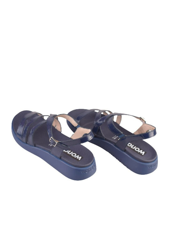 Damenplattformen Blau