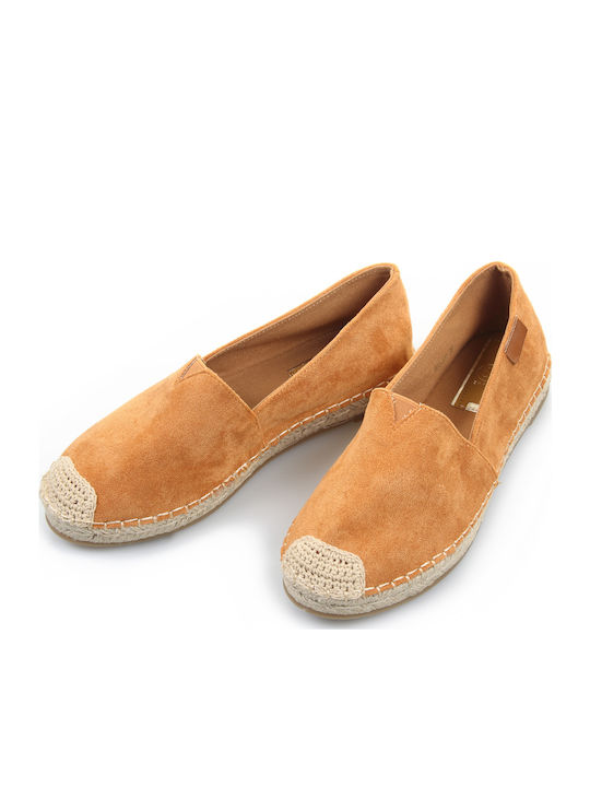 Women's Suede Espadrilles Tabac Brown