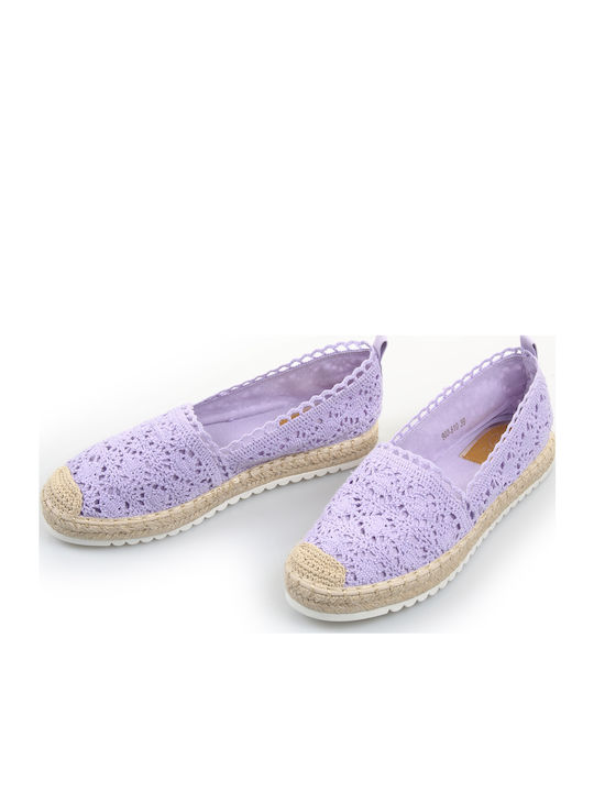 Women's Fabric Espadrilles Purple