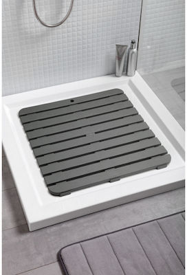 Tatay Shower Mat with Suction Cups Gray 55x55cm