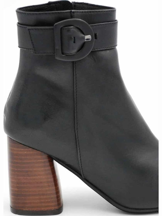 Women's Ankle Boots with High Heel Black
