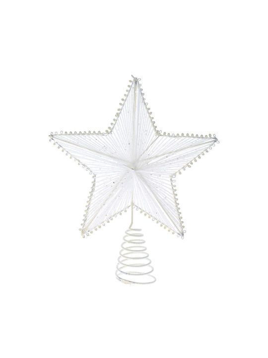 Iliadis Christmas Christmas Tree Topper Illuminated Ornament White 25x25cm