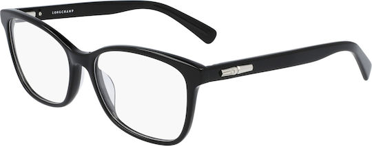 Longchamp Lo2680 001 5416 Femei Plastic Rame Ochelari Negru LO2680 001