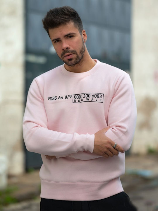 New Wave Men's Sweatshirt Pink