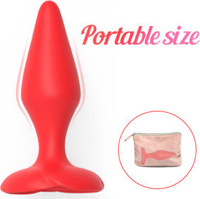 Lilo Anal Plug with Wireless Functionality and Vibration Red