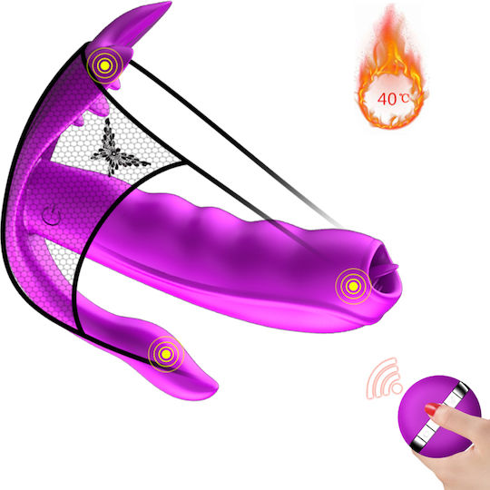 Kinksters Πρωκτική Σφήνα με Δυνατότητα Ασύρματης Λειτουργίας και Δόνηση Μωβ