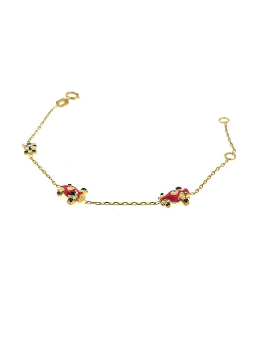 CHrysolithos Kids Bracelet Chain from Gold 9K