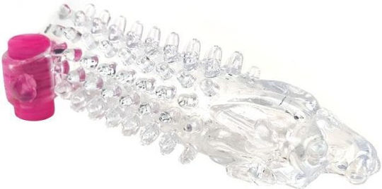 A-Gusto Vibrating Προέκταση Πέους Διάφανη 14.5cm