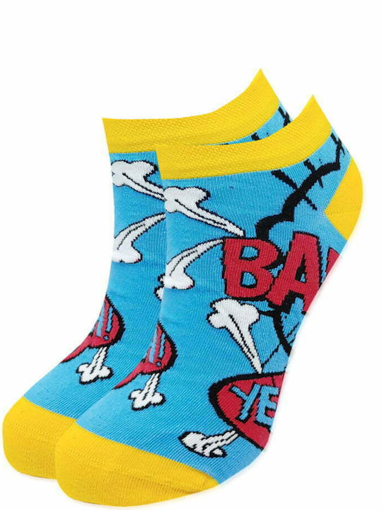 Axidwear Pop Art Socks Light Blue