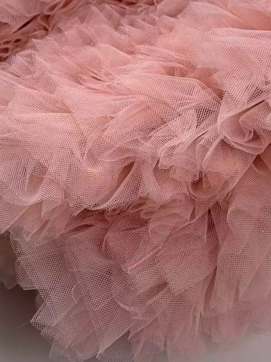 Online Puse Baptism Dress made of Tulle