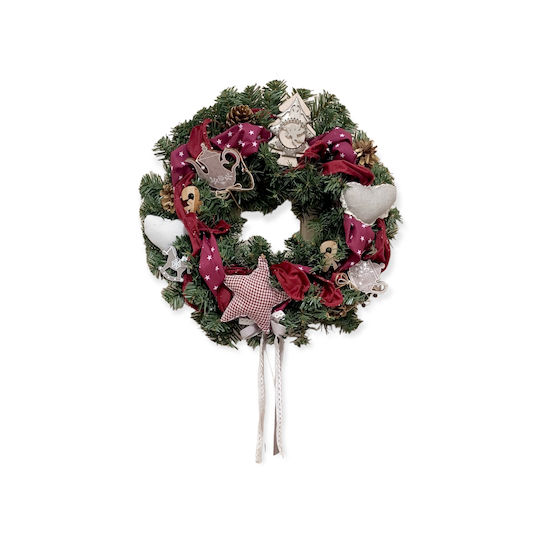 Christmas Decorative Wreath Battery Powered 40cm