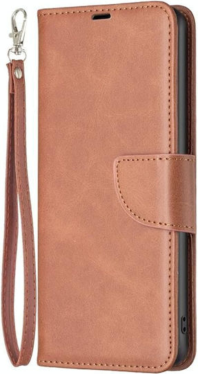 Lambskin Texture Brieftasche Braun (Oppo A98)