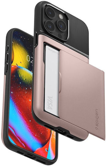 Spigen Slim Armor CS Back Cover Σιλικόνης 2mm Ροζ Χρυσό (iPhone 15 Pro)