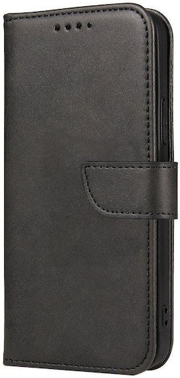 Magnet Back Cover Σιλικόνης / Δερμάτινο Μαύρο (Oppo Find X5 Pro)