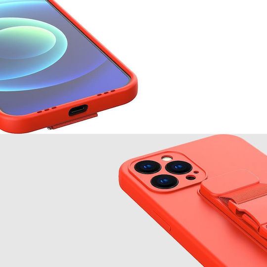 Seil Rückseite Umschlag Silikon 1mm mit Nackenriemen Rote (Galaxy A53)