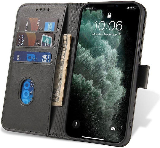 Magnet Back Cover Σιλικόνης / Δερμάτινο Μαύρο (Oppo Find X5 Pro)