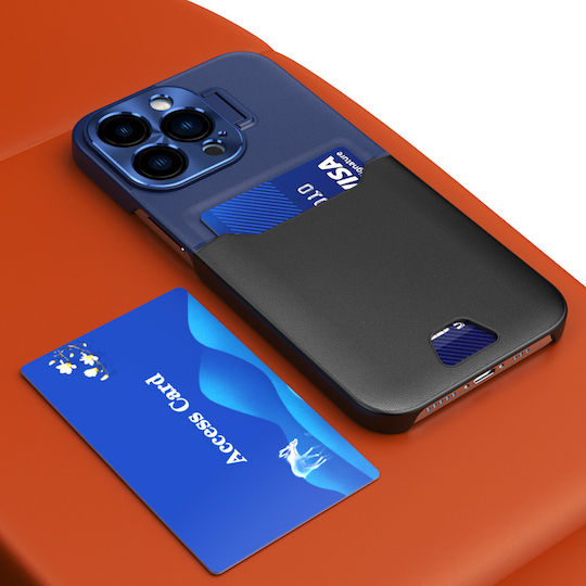 Cover Card Wallet Leather Blue (Galaxy S23)