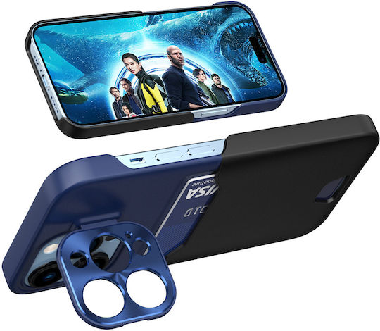 Cover Card Wallet Leather Blue (Galaxy S23)
