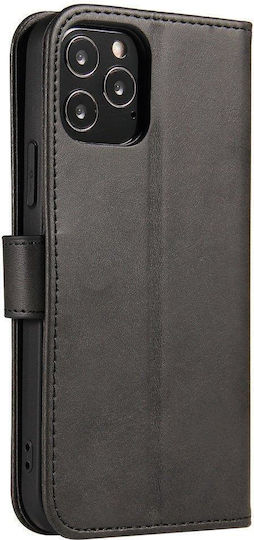 Magnet Back Cover Σιλικόνης / Δερμάτινο Μαύρο (Honor Magic 4 Pro)