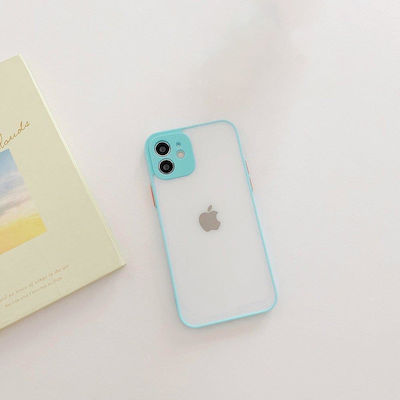 Milky Silicone Back Cover Blue (Galaxy A42)