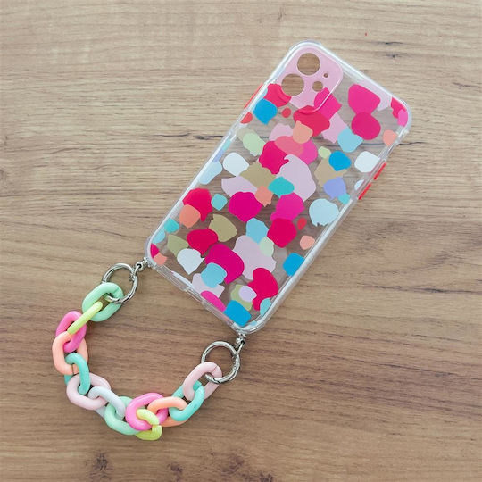 Color Chain Back Cover Plastic / Silicone Multicolour (Galaxy Note 10Redmi Note 10 5G / Poco M3 Pro)