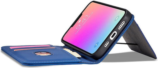 Magnet Card Book Σιλικόνης / Δερμάτινο Μπλε (Galaxy S23)
