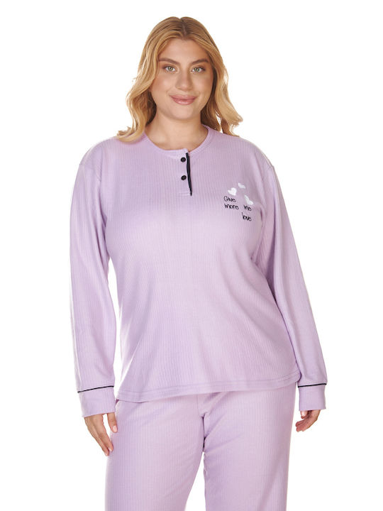 Comfort Set Winter Women's Pajamas Lilac