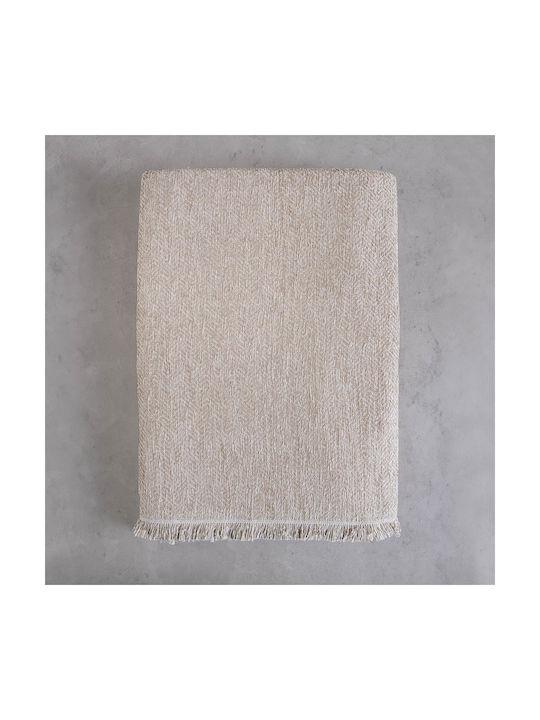 Rythmos Dekorativer Kissenbezug Avida aus 100% Baumwolle Burgundisch 40x40cm