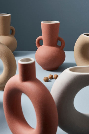 Bizzotto Decorative Vase Lytir Beige 19x5x23cm