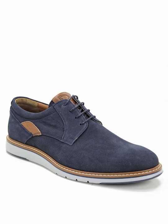 Damiani Men's Suede Casual Shoes Blue