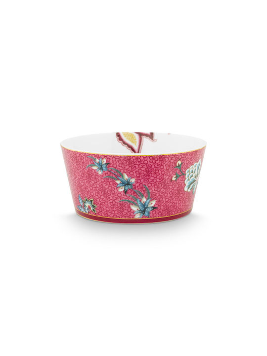 PiP Studio Flower Festival Serving Bowl Round made of Porcelain Pink 4pcs