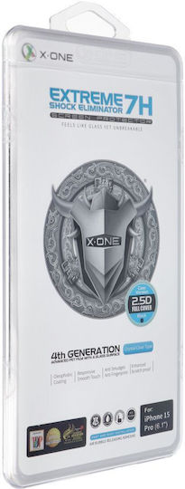 X-One Extreme Shock Eliminator Tempered Glass (iPhone 15 Pro)