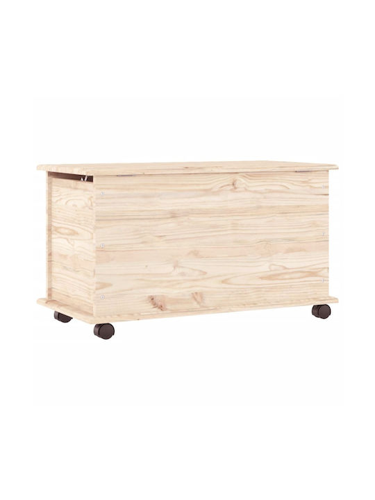 vidaXL Wooden Decorative Trunk Brown 73x39.5x44cm