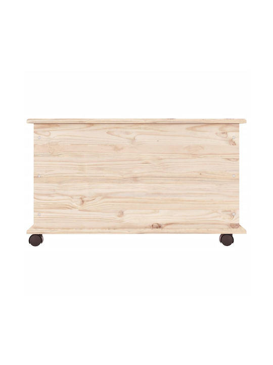vidaXL Wooden Decorative Trunk Brown 73x39.5x44cm