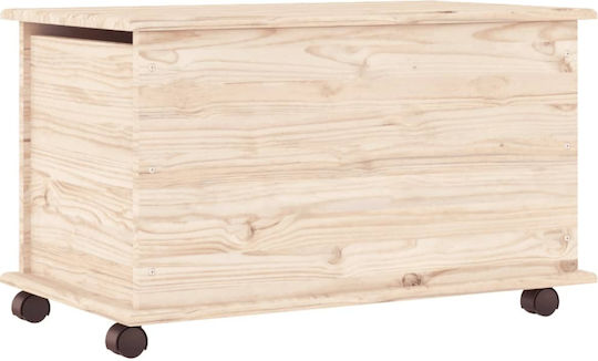 vidaXL Διακοσμητικό Μπαούλο Ξύλινο Καφέ 73x39.5x44εκ.