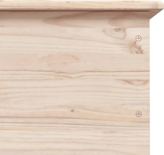 vidaXL Διακοσμητικό Μπαούλο Ξύλινο Καφέ 73x39.5x44εκ.