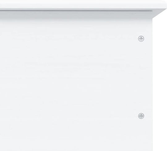 vidaXL Διακοσμητικό Μπαούλο Ξύλινο Λευκό 73x39.5x44εκ.