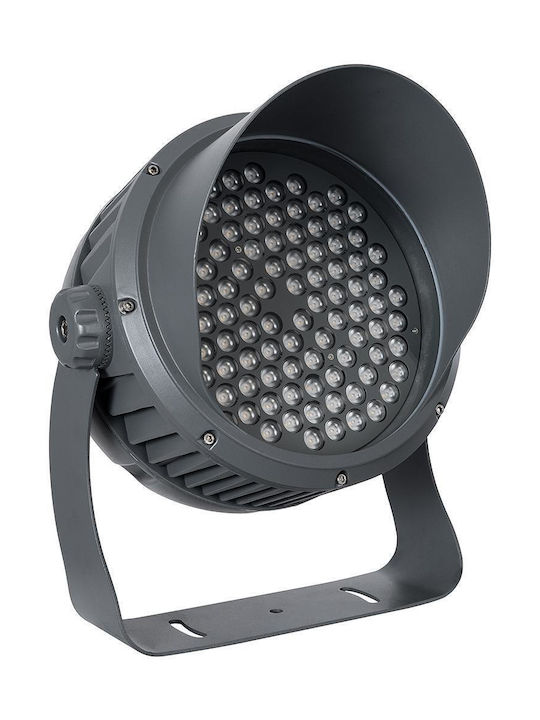 GloboStar Flooddimo Lampă De Podea Pentru Exterior LED Mașină De Spălat Pe Perete 100W Cu Lumină Alb Cald IP67 Alb