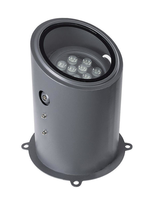 GloboStar Floodmilo Außenstehlampe LED 12W mit Natürliches Weiß Licht IP67 Weiß