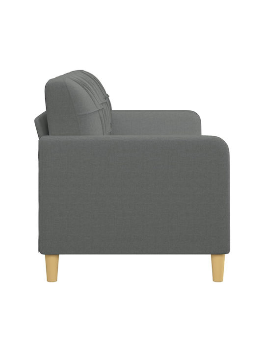Dreisitzer Sofa Dunkles Grau 198x77x80cm
