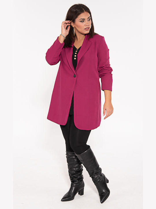 Korinas Fashion Damen Blazer Fuchsie