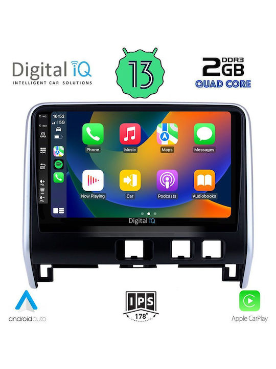 Digital IQ Sistem Audio Auto Pentru Nissan Serena 2016 (Bluetooth/USB/Wi-Fi/GPS/Apple CarPlay/Android Auto) Cu Ecran Tactil 10"