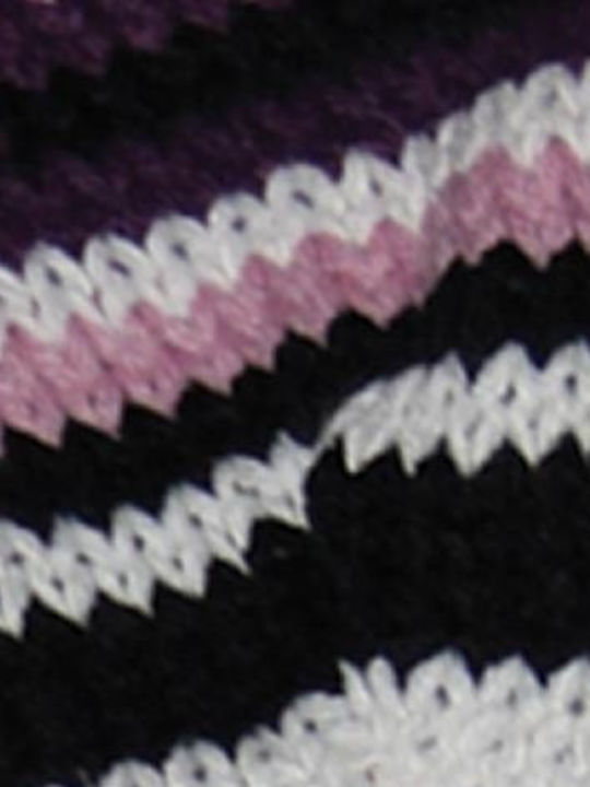 Beanie Unisex Σκούφος Πλεκτός σε Μωβ χρώμα