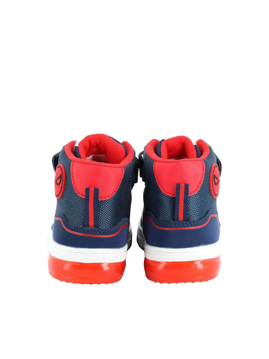 Disney Παιδικά Sneakers High με Φωτάκια Navy Μπλε