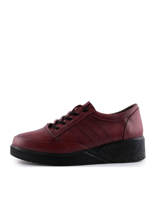 Women's Oxford Shoes Burgundy