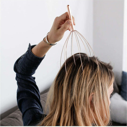 Kikkerland Copper Massage Device for the Head Silver