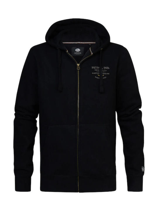 Petrol Industries Men's Sweatshirt Jacket with Hood Black